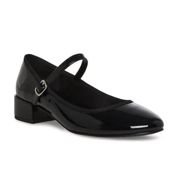 Madden Girl Shoes - Madden Girl Vintage Tutu Black Patent Leather Mary Jane Flats Women's Size 7.5